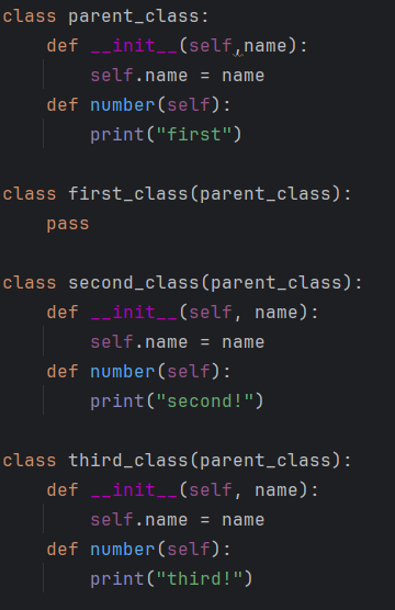 Polymorphism inheritance example