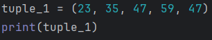 Example of a Python Tuple with Duplicates
